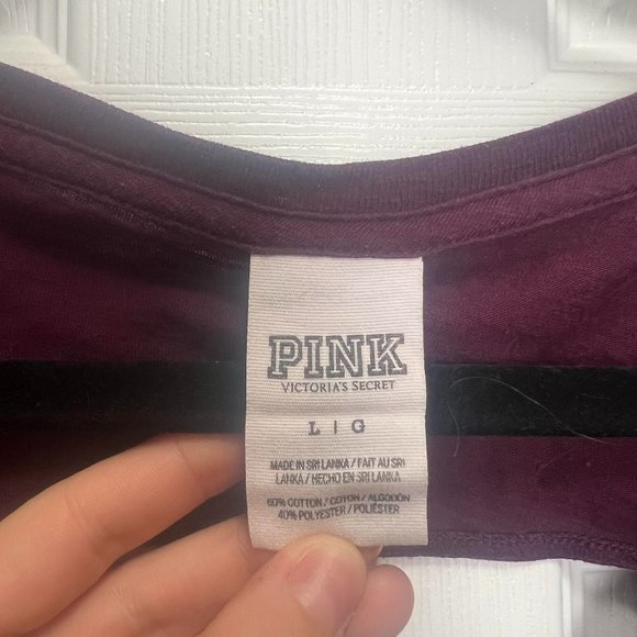 Victoria's Secret PINK Cotton Tee With Open Back - Picture 5 of 7